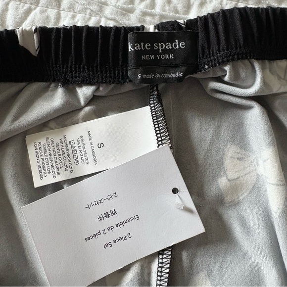 Kate Spade Women’s Black Bow Pajamas - Picture 7 of 7